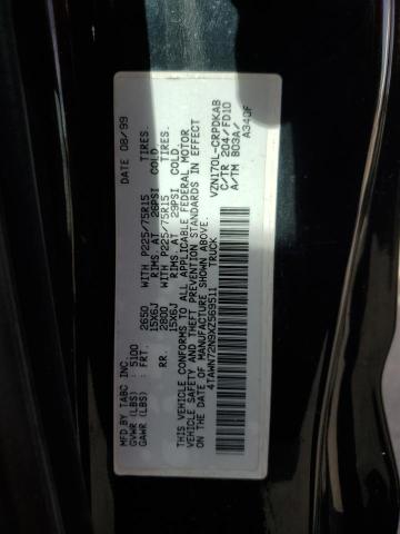 4TAWN72N9XZ569511 - 1999 TOYOTA TACOMA XTRACAB BLACK photo 12