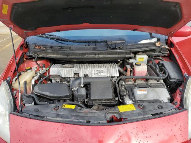 JTDKN3DU7B0311033 - 2011 TOYOTA PRIUS RED photo 11