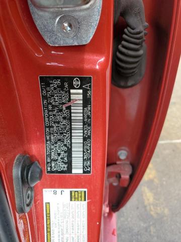 JTDKN3DU7B0311033 - 2011 TOYOTA PRIUS RED photo 12