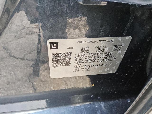 1G1ZC5ST8KF195678 - 2019 CHEVROLET MALIBU LS Qara foto 12