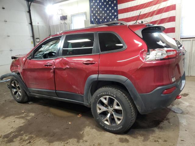 1C4PJMBSXEW232014 - 2014 JEEP CHEROKEE TRAILHAWK RED photo 2