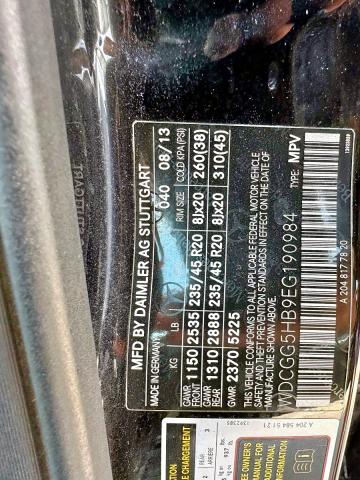 WDCGG5HB9EG190984 - 2014 MERCEDES-BENZ GLK 350 შავი ფოტო 10