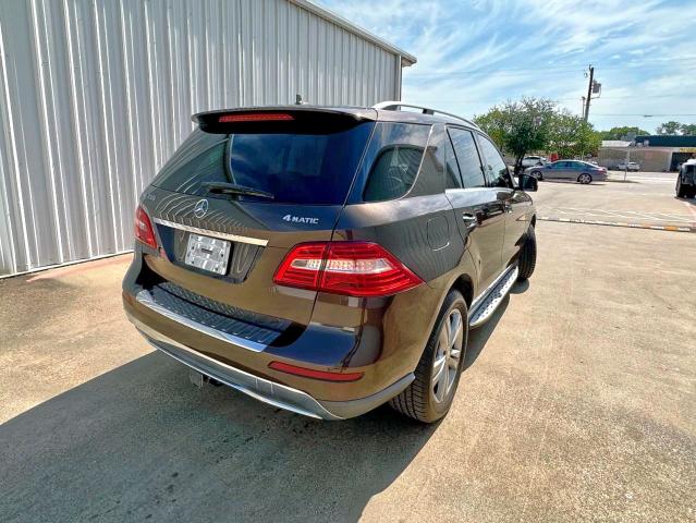 4JGDA5HB7DA199724 - 2013 MERCEDES-BENZ ML 350 4MATIC BROWN photo 4