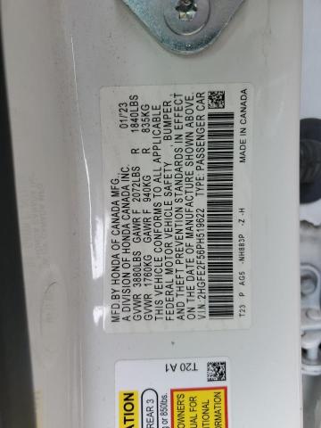 2HGFE2F56PH519622 - 2023 HONDA CIVIC SPORT Ağ foto 13