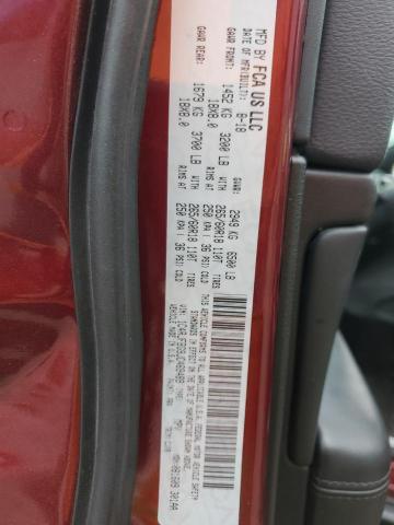 1C4RJFBG9JC469489 - 2018 JEEP GRAND CHER LIMITED 勃艮第红 照片 13