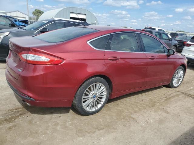 3FA6P0HD8ER128920 - 2014 FORD FUSION SE RED photo 3
