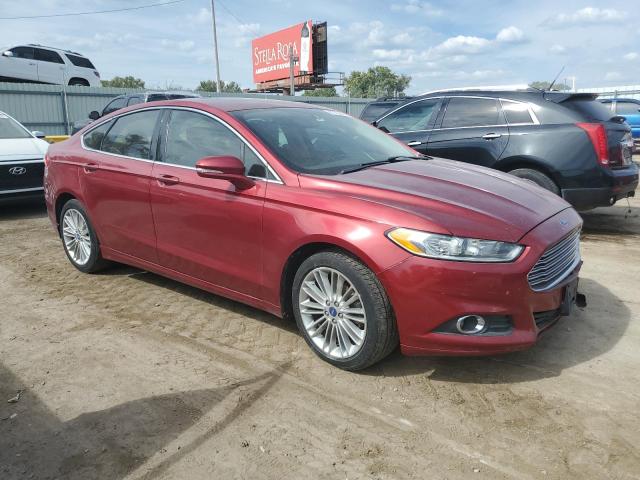3FA6P0HD8ER128920 - 2014 FORD FUSION SE RED photo 4