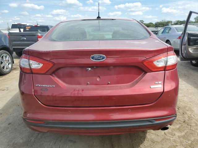3FA6P0HD8ER128920 - 2014 FORD FUSION SE RED photo 6