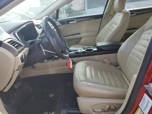 3FA6P0HD8ER128920 - 2014 FORD FUSION SE RED photo 7