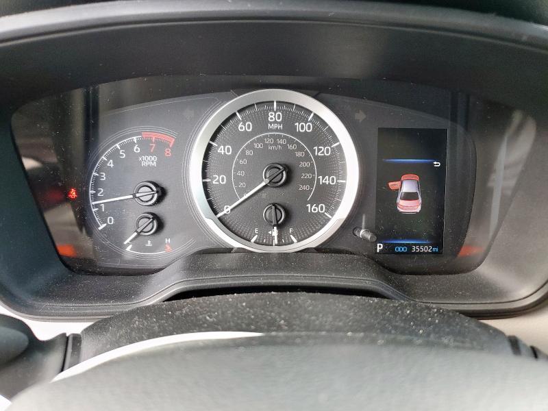 5YFEPMAE8MP149805 - 2021 TOYOTA COROLLA LE WHITE photo 9