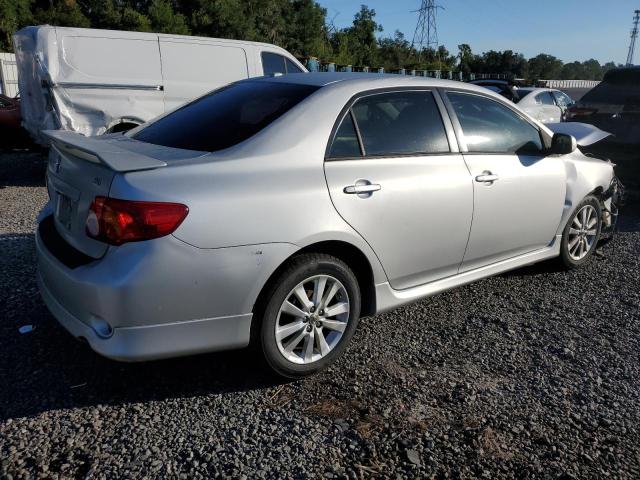 1NXBU40E69Z151300 - 2009 TOYOTA COROLLA BASE SILVER photo 3