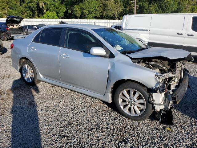 1NXBU40E69Z151300 - 2009 TOYOTA COROLLA BASE SILVER photo 4