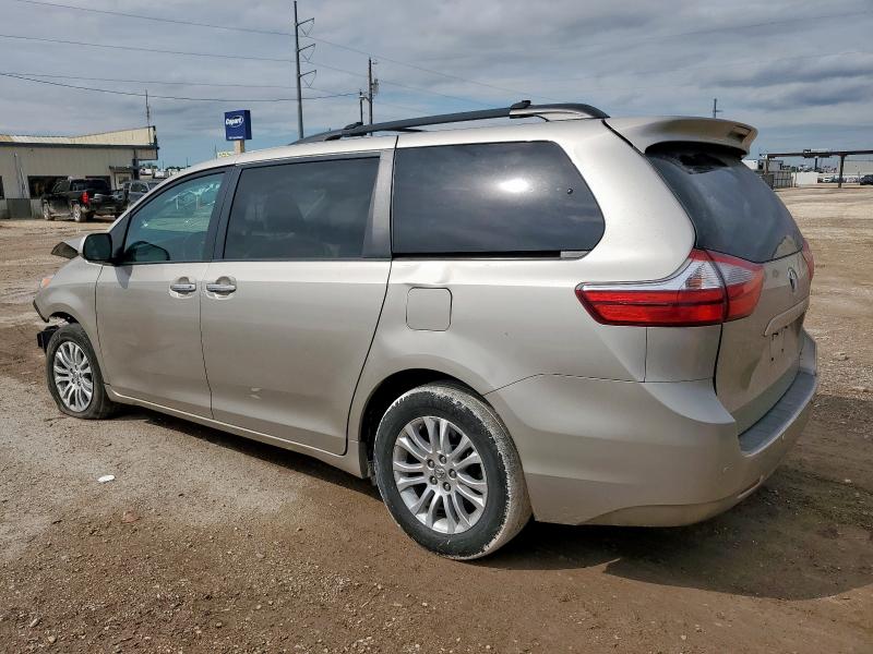 5TDYK3DC7FS643776 - 2015 TOYOTA SIENNA XLE 金色 照片 2