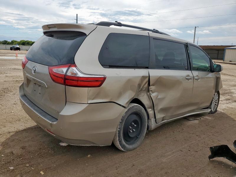 5TDYK3DC7FS643776 - 2015 TOYOTA SIENNA XLE 金色 照片 3