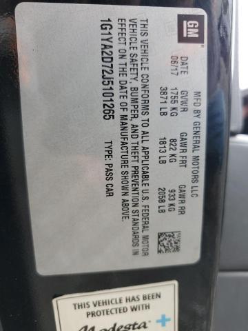 1G1YA2D72J5101265 - 2018 CHEVROLET CORVETTE STINGRAY 1LT BLACK photo 12