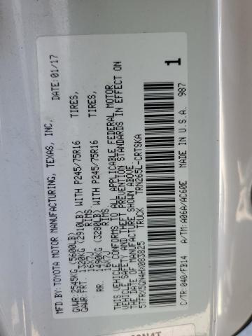 5TFRX5GN4HX083825 - 2017 TOYOTA TACOMA ACCESS CAB 白色 照片 12