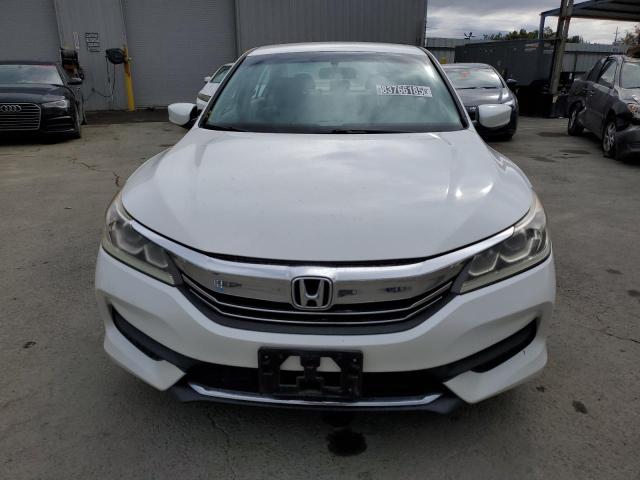 1HGCR2F39GA041121 - 2016 HONDA ACCORD LX WHITE photo 5
