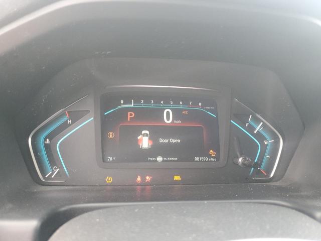 5FNRL6H70JB031612 - 2018 HONDA ODYSSEY EXL GRAY photo 9