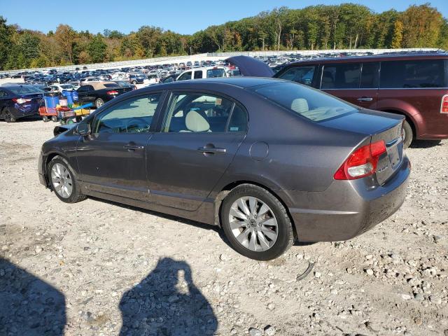 1HGFA16859L009879 - 2009 HONDA CIVIC EX GRAY photo 2