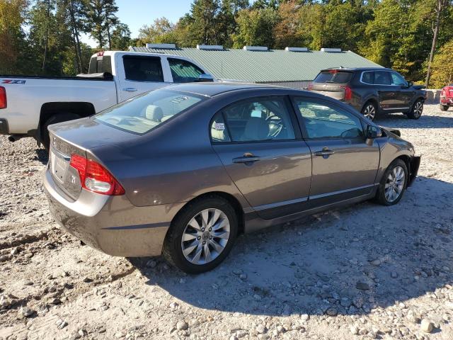 1HGFA16859L009879 - 2009 HONDA CIVIC EX GRAY photo 3