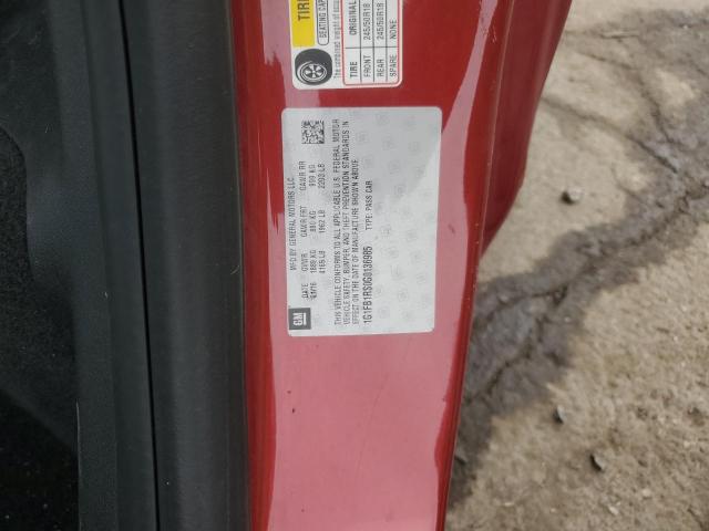 1G1FB1RS0G0136985 - 2016 CHEVROLET CAMARO LT RED photo 12