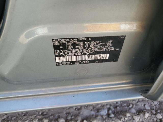 JTMZD31V086076835 - 2008 TOYOTA RAV4 LIMITED GRAY photo 13