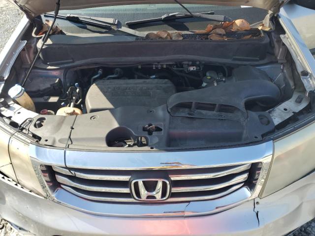 5FNYF3H22DB012568 - 2013 HONDA PILOT LX ვერცხლისფერი ფოტო 12