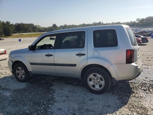 5FNYF3H22DB012568 - 2013 HONDA PILOT LX ვერცხლისფერი ფოტო 2