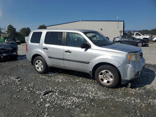 5FNYF3H22DB012568 - 2013 HONDA PILOT LX ვერცხლისფერი ფოტო 4