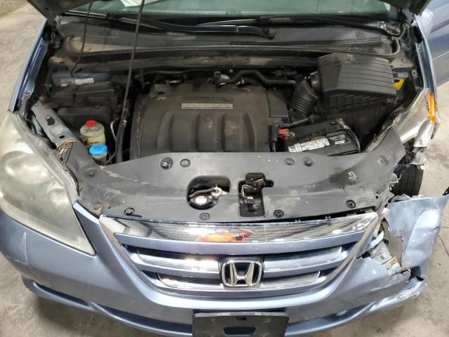 5FNRL38766B030017 - 2006 HONDA ODYSSEY EXL BLUE photo 12