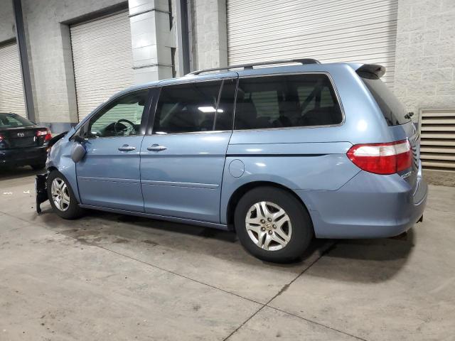 5FNRL38766B030017 - 2006 HONDA ODYSSEY EXL BLUE photo 2