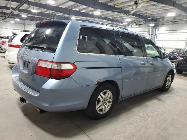 5FNRL38766B030017 - 2006 HONDA ODYSSEY EXL BLUE photo 3