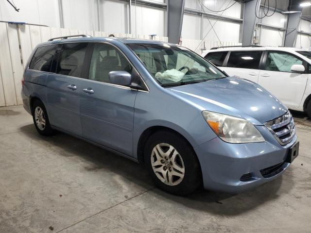 5FNRL38766B030017 - 2006 HONDA ODYSSEY EXL BLUE photo 4