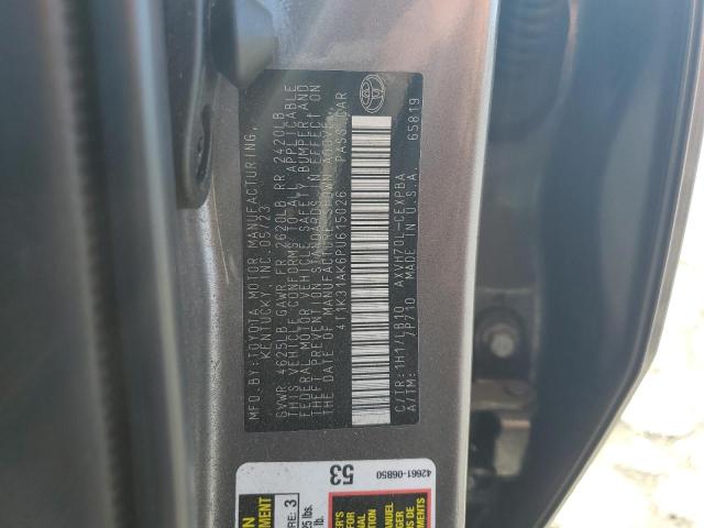 4T1K31AK6PU615026 - 2023 TOYOTA CAMRY XSE Silber Foto 12