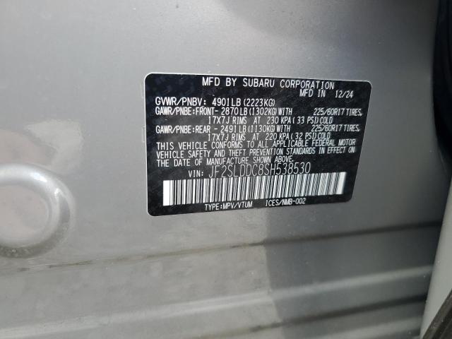 JF2SLDDC8SH538530 - 2025 SUBARU FORESTER PREMIUM Сірий фото 13