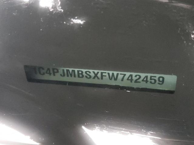1C4PJMBSXFW742459 - 2015 JEEP CHEROKEE TRAILHAWK BLACK photo 14