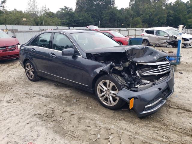 WDDGF8AB3DR263828 - 2013 MERCEDES-BENZ C 300 4MATIC GRAY photo 4