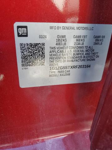 1G1ZG5STXRF203164 - 2024 CHEVROLET MALIBU RS 红色 照片 13