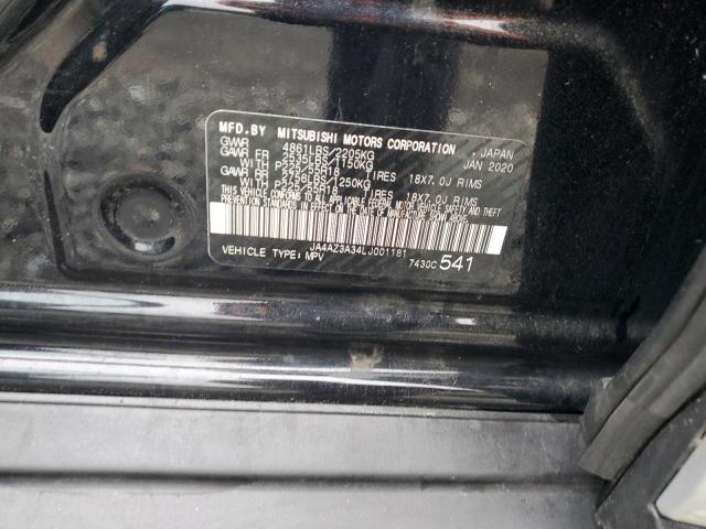 JA4AZ3A34LJ001181 - 2020 MITSUBISHI OUTLANDER SE BLACK photo 13