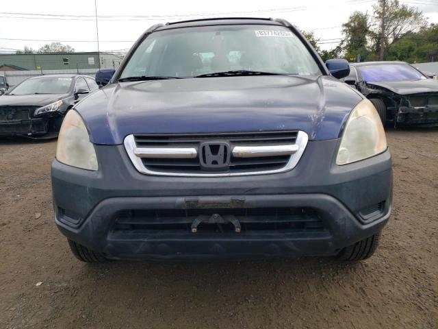 SHSRD78824U216818 - 2004 HONDA CR-V EX BLUE photo 5