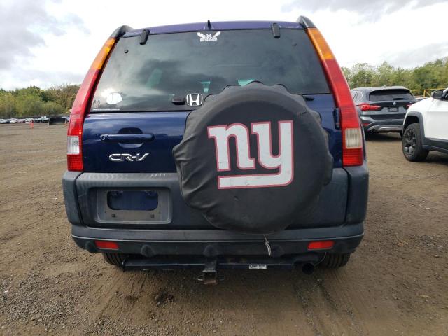 SHSRD78824U216818 - 2004 HONDA CR-V EX BLUE photo 6