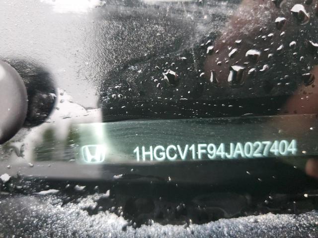 1HGCV1F94JA027404 - 2018 HONDA ACCORD TOURING Сұр фото 12