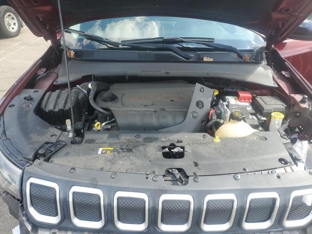 3C4NJCBB9NT138875 - 2022 JEEP COMPASS LATITUDE ბურგუნდია ფოტო 12