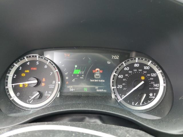 5TDGZRBH3NS570302 - 2022 TOYOTA HIGHLANDER XLE BLACK photo 9