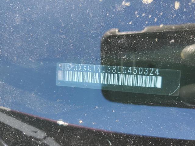 5XXGT4L38LG450324 - 2020 KIA OPTIMA LX BURGUNDY photo 12