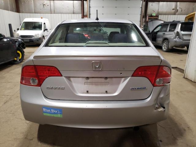JHMFA36206S026403 - 2006 HONDA CIVIC HYBRID Gümüş foto 6