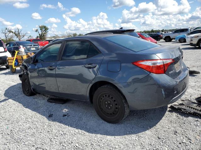 2T1BURHE2EC003657 - 2014 TOYOTA COROLLA L GRAY photo 2