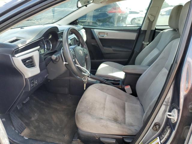 2T1BURHE2EC003657 - 2014 TOYOTA COROLLA L GRAY photo 7