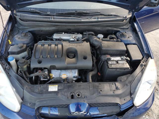 KMHCM3AC5BU197962 - 2011 HYUNDAI ACCENT GL Көк фото 12
