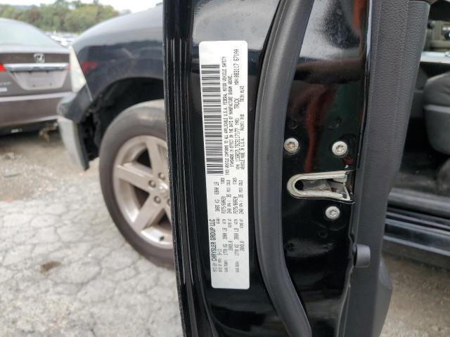 1C6RD7LT5CS117177 - 2012 DODGE RAM 1500 SLT BLACK photo 12